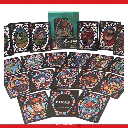 Tenyo - Disney Pixar Characters Stained Glass Playing Cards