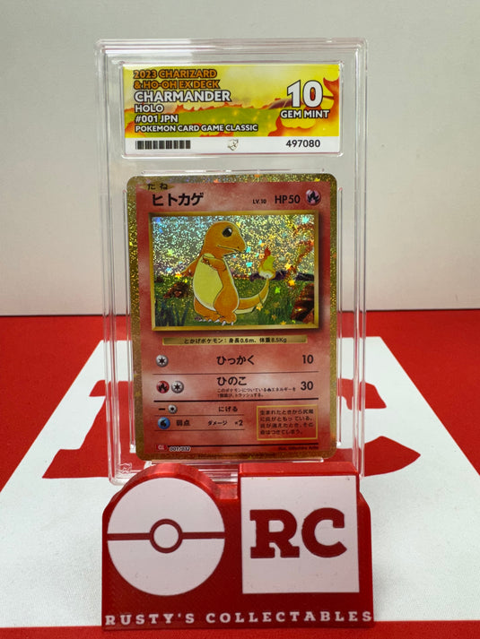 Pokemon Charmader Holo- Classic Game - Ace 10
