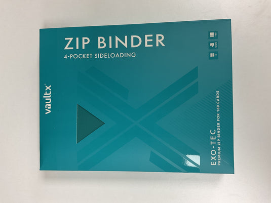 Vault x 4 Pocket Sideloading Zip Binder - Teal