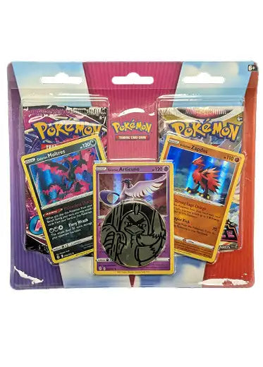 Pokemon TCG: Enhanced 2-Pack Blister Moltres, Articuno and Zapdos