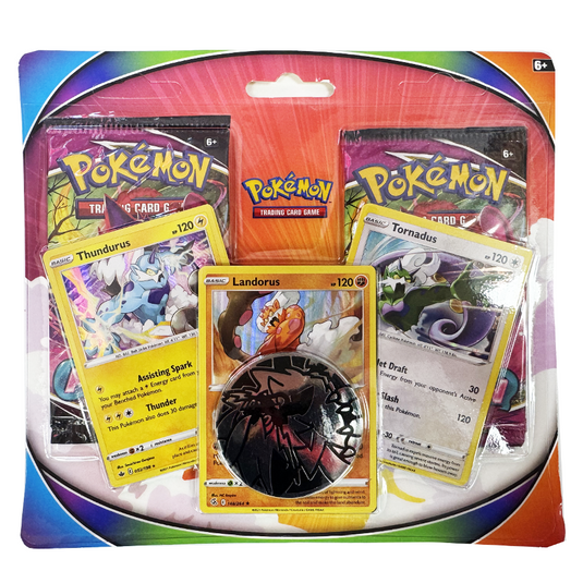 Pokémon Tornadus, Thundurus & Landorus Cards with 2 Booster Packs & Coin