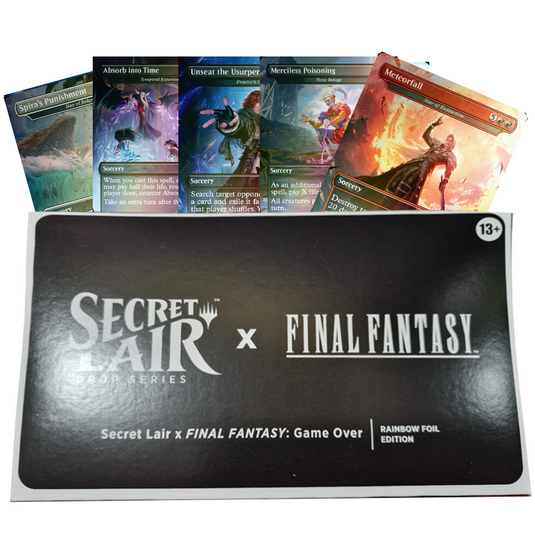 Magic The Gathering Game Over English Secret Lair Final Fantasy Rainbow Foil Edition
