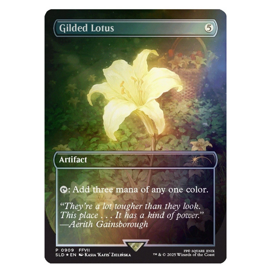 Magic The Gathering Gilded Lotus English Promo Secret Lair Final Fantasy Rainbow Foil Edition