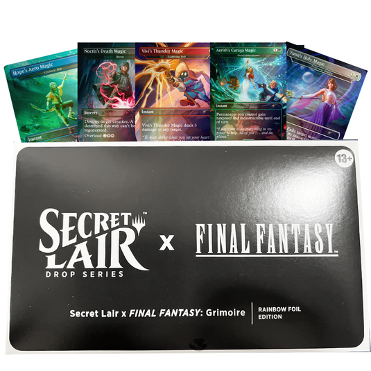 Magic The Gathering Grimoire English Secret Lair Final Fantasy Rainbow Foil Edition
