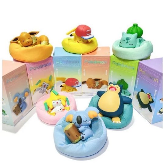Sleeping Pokemon On Bean Bag | Pikachu | Bulbasaur | Eevee | Snorlax | Komala | Jirachi