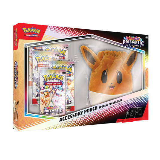 Pokemon Prismatic Evolutions Accessory Pouch Special Collection Box