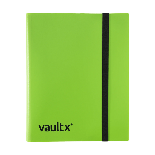 Vault x 9 Pocket Binder With Strap - Neon Green