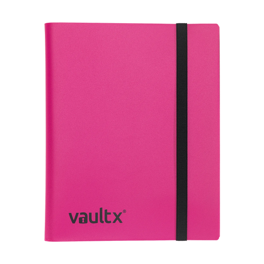 Vault x 9 Pocket Binder With Strap - Pink