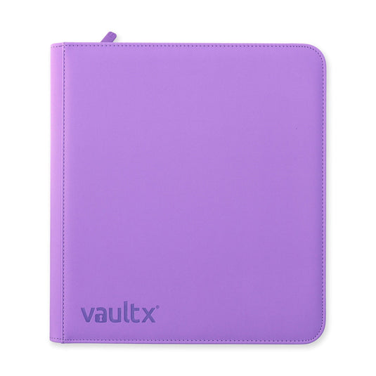 Vault x 12 Pocket Sideloading Zip Binder - Just Purple
