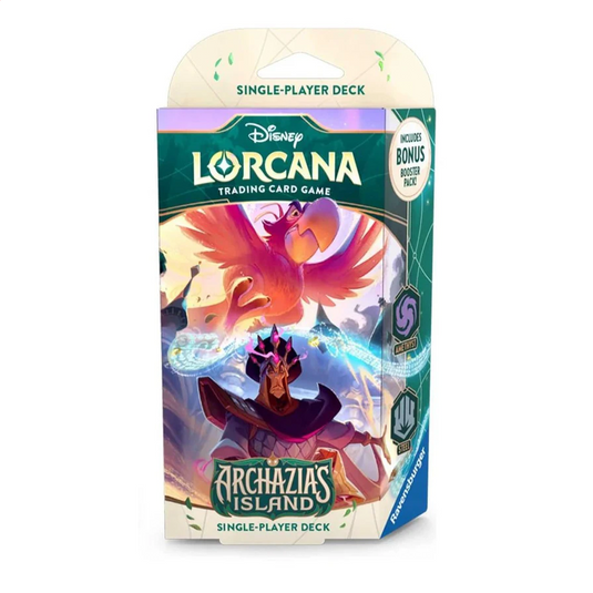 Disney lorcana trading card game starter deck set 7 archazias island