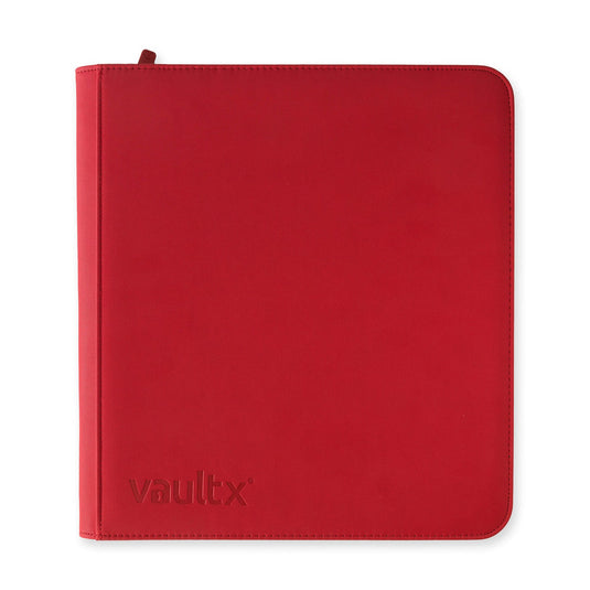 Vault x 12 Pocket Sideloading Zip Binder - Red