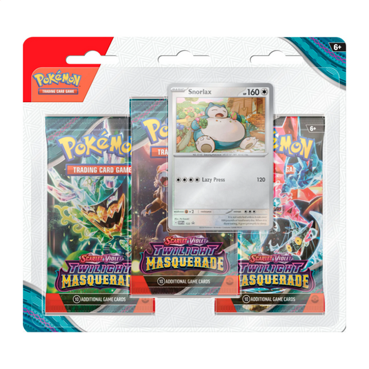 Pokémon Triple Blister - Twilight Masquerade (Snorlax)