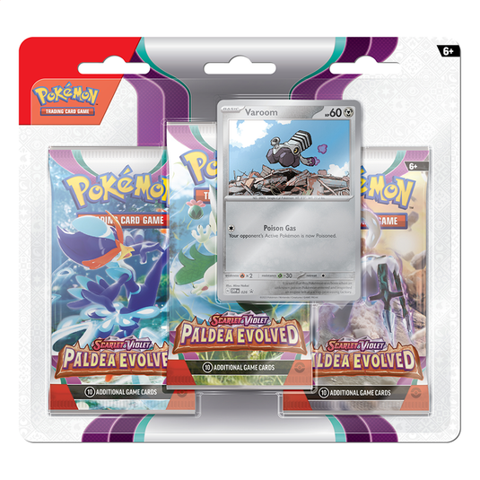 Pokémon Triple Blister - Paldea Evolved (Varoom)