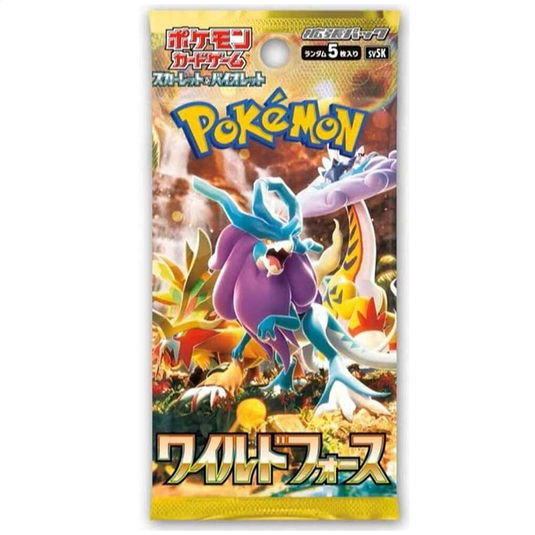 Pokemon Wild Force sv5K Japanese Booster Pack Trading Card Game