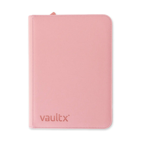 Vault x 12 Pocket Sideloading Zip Binder - Pink