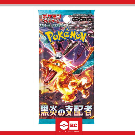 Pokémon Ruler Of The Black Flame sv3 Japanese Booster Pack Trading Card Game