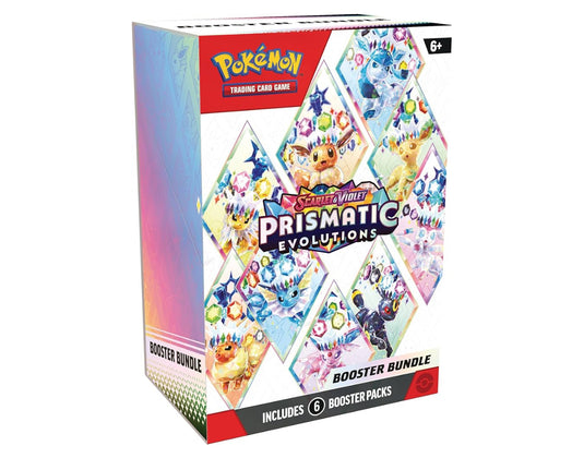 Pokémon Prismatic Evolutions Booster Bundle (6 Booster Packs)