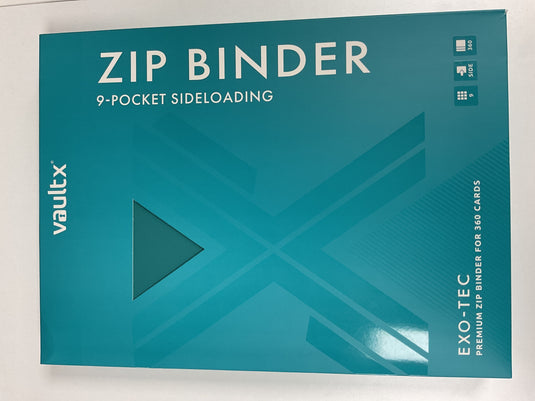Vault x 9 Pocket Sideloading Zip Binder - Teal