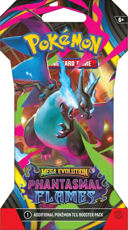 Pokémon TCG: Mega Evolution-Phantasmal Flames Sleeved Booster Pack (10 Cards)