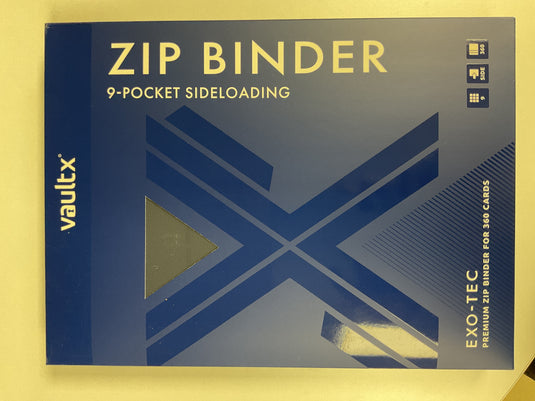 Vault x 9 Pocket Sideloading Zip Binder - Blue