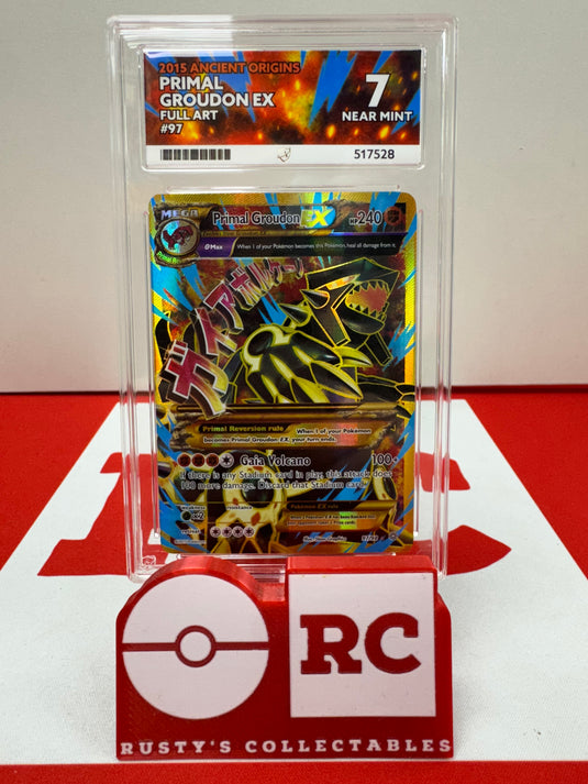 Pokemon Ancient Origins Primal Groudon EX Full Art - Ace 7