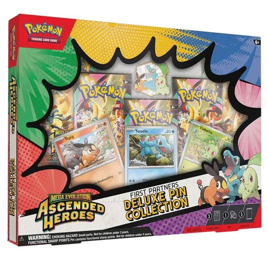 Pokemon Mega Evolutions Ascended Heroes First Partners Deluxe Pin Collection