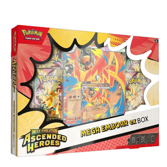 Pokemon Mega Evolution Ascended Heroes Mega Emboar Ex Box
