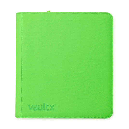 Vault x 12 Pocket Sideloading Zip Binder - Neon Green