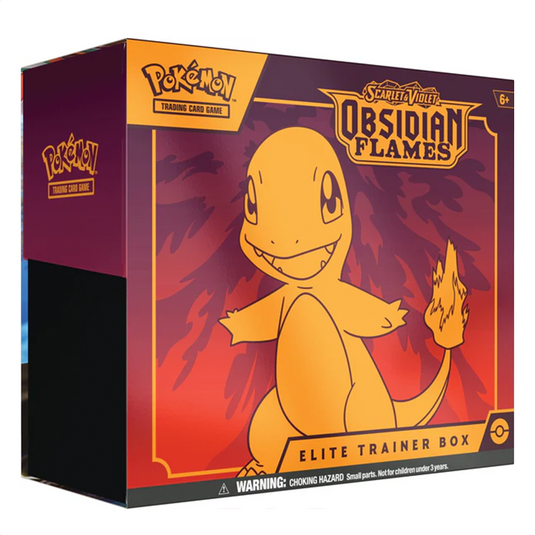 Pokémon TCG: Scarlet & Violet-Obsidian Flames Elite Trainer Box Trading Card Game ( 9 Booster Packs)