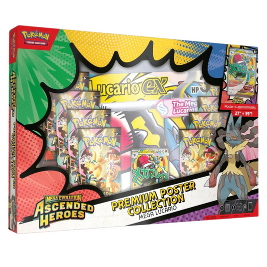 Pokemon Mega Evolution Ascended Heroes Premium Poster Collection - Mega Lucario