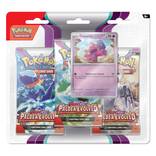 Pokémon Triple Blister - Paldea Evolved (Tinkatink)